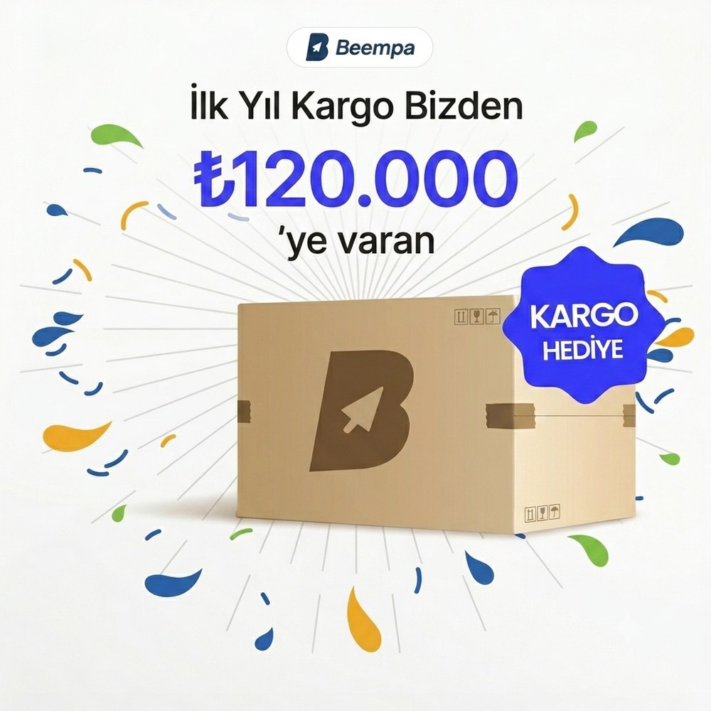 İlk yıl kargo bizden — ₺120.000'ye varan kargo hediye